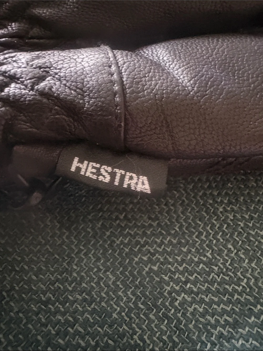 EUC Women’s Hestra Box Mitten LEFT HAND ONLY Black Leather Size 6 (Small)